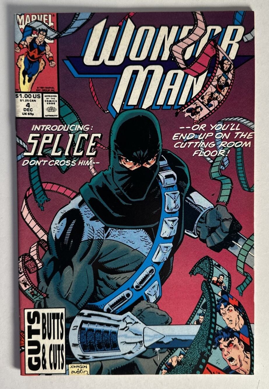 Wonder Man #4 (1991, Marvel, First Print) 1st Appearance Splice